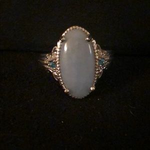 Blue Mist Chalcedon/ Apatite Ring!